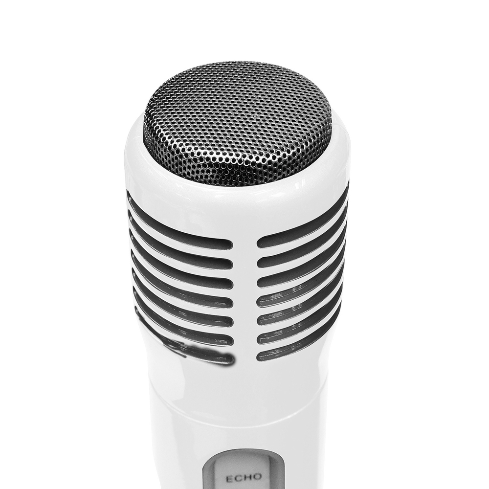pad Acteur Presentator iDance Bluetooth Party Microphone PM10 White | Smyths Toys UK