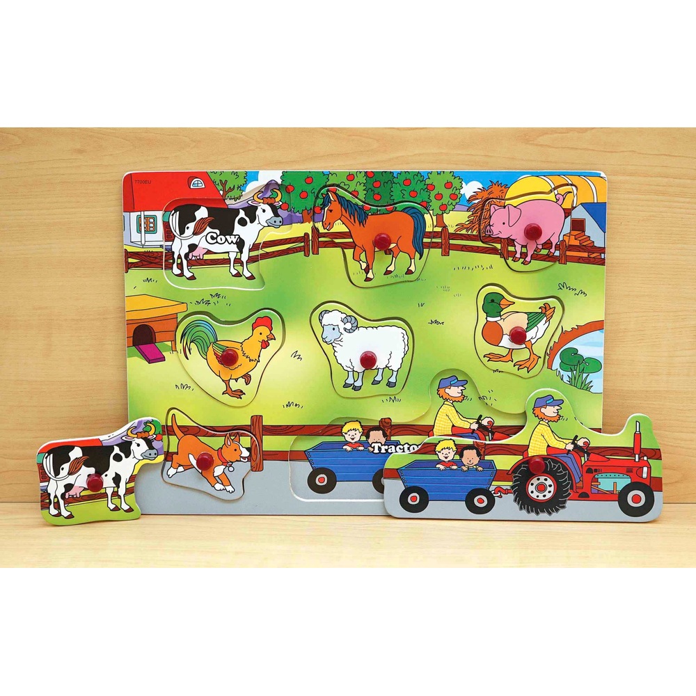 Puzzle Animaux de la ferme en bois - etoilejouet