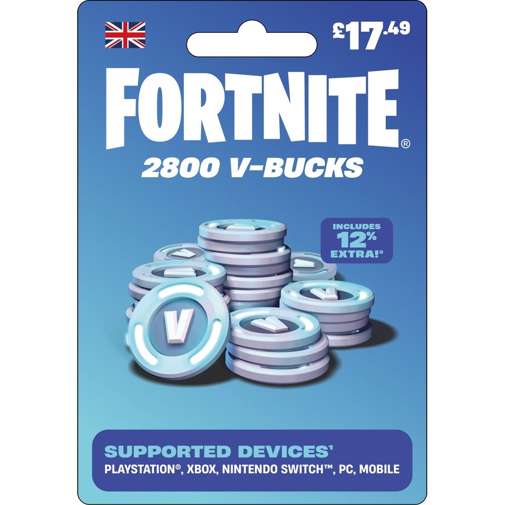 Fortnite V Buck Kaufen 2800 Fortnite V-Bucks | Smyths Toys UK