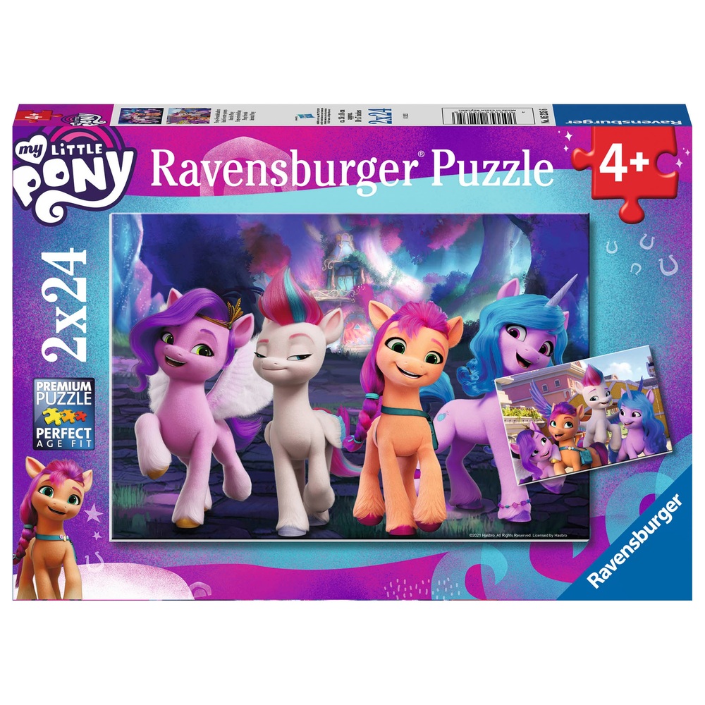 longontsteking Uitstekend Rechtmatig Ravensburger puzzel 2 x 24 stukjes My Little Pony Movie | Smyths Toys  Nederland