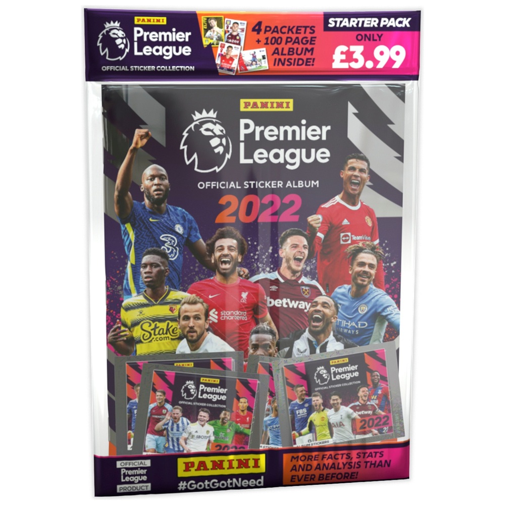 Panini's Premier League 2022 Sticker Collection Starter Pack Assortment ...