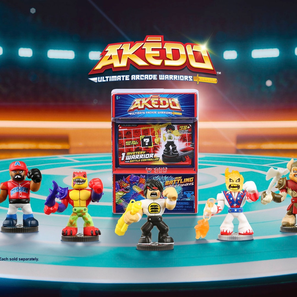 Figurine articulée Akedo Ultimate Arcade Warriors Mini Battle - Votre choix