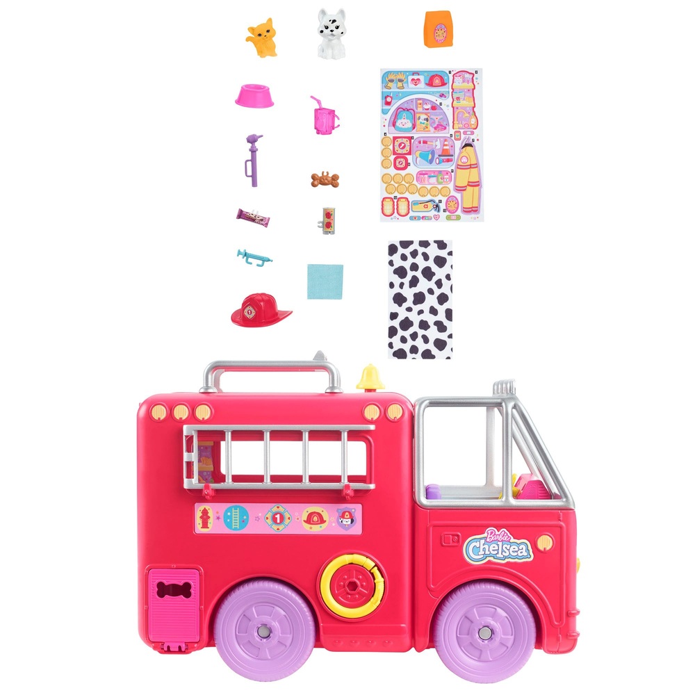 Barbie Chelsea Fire Truck Vehicle Playset and Doll Smyths Toys Ireland