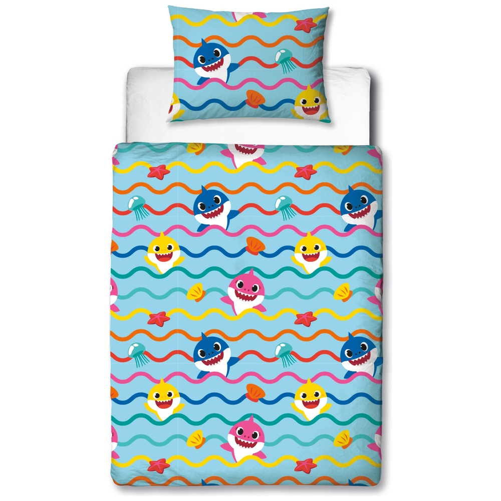 Baby Shark 4 Piece Junior Bedding Bundle | Smyths Toys UK