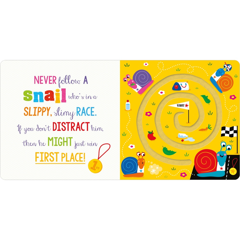 Never Follow A Spider! Touch and Feel Board Book Smyths Toys UK