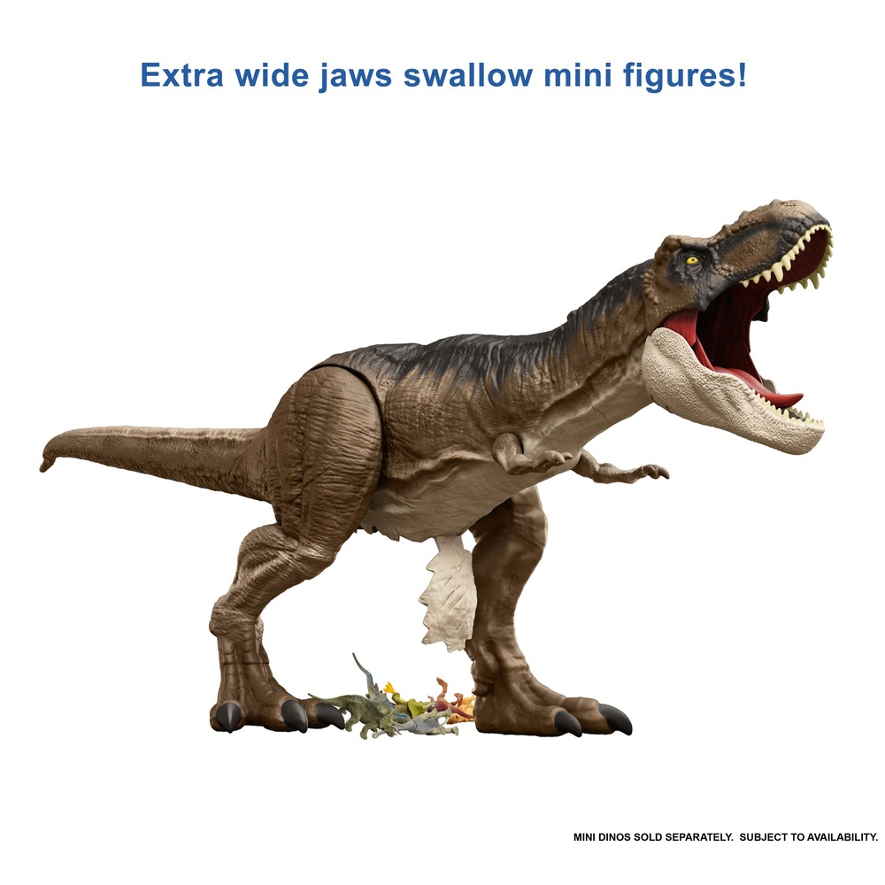 Honderd jaar nemen kortademigheid Jurassic World Dominion dinosaurus figuur Super Colossal Tyrannosaurus Rex  groot 1m | Smyths Toys Nederland