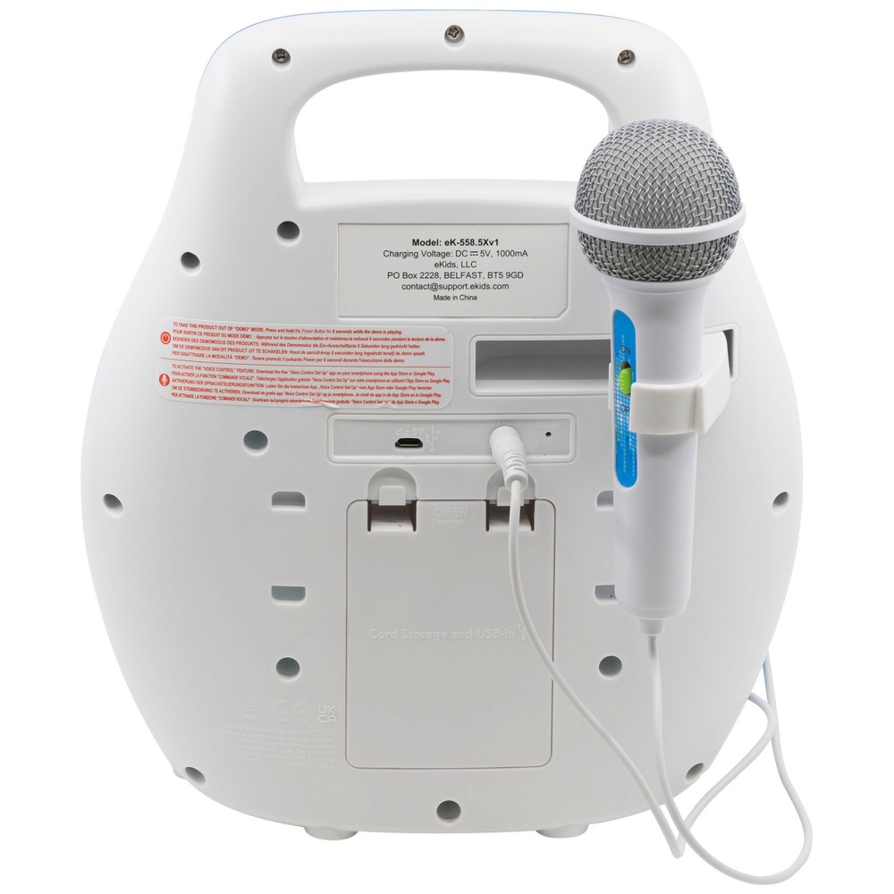 eKids Karaoke Maschine Bluetooth Lautsprecher blau Smyths Toys