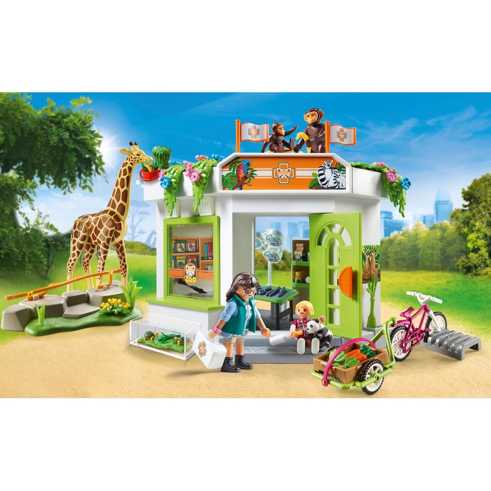 Playmobil Fun 70900 Veterinary in the Zoo | Smyths Toys