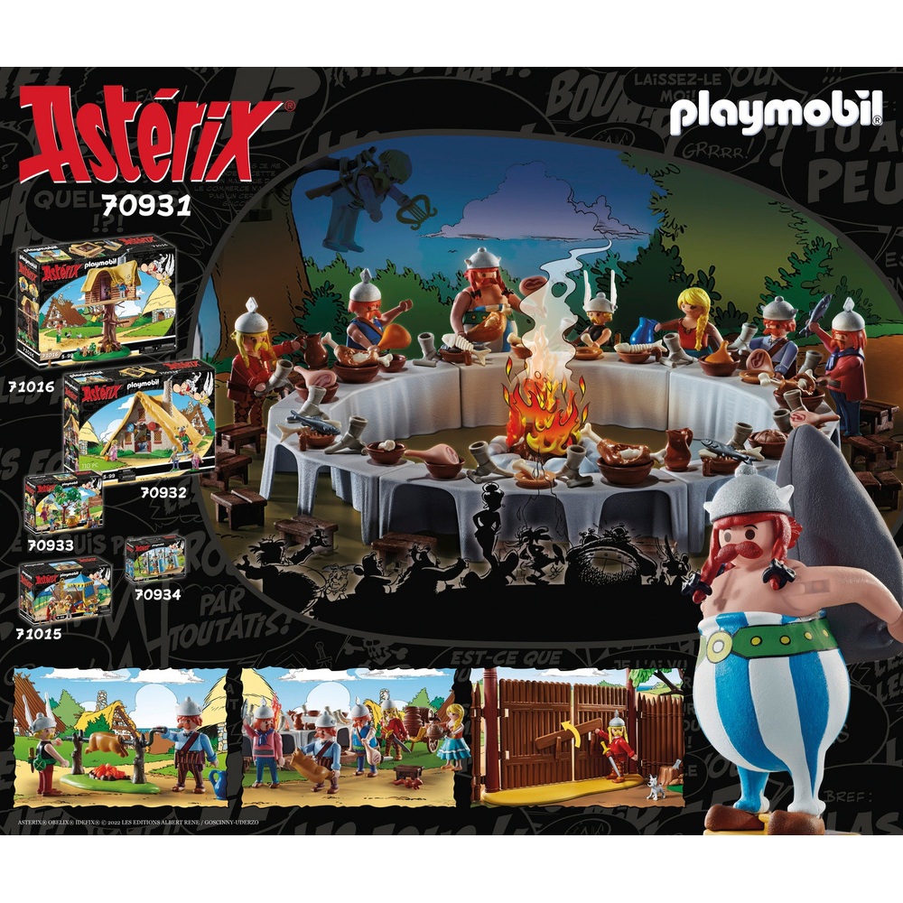 Playmobil - Astérix 70931 Le Banquet du Village