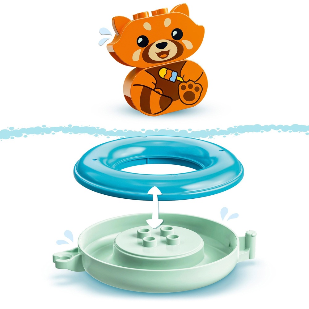 LEGO 10964 DUPLO Bath Time Fun: Floating Red Panda Baby Toy | Smyths ...