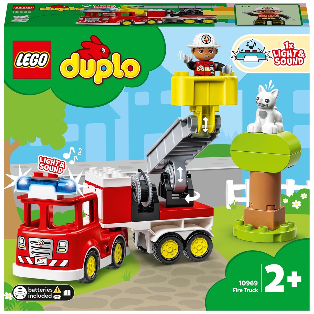 Genealogie Stadium onderdelen LEGO DUPLO 10969 Brandweerwagen set | Smyths Toys Nederland