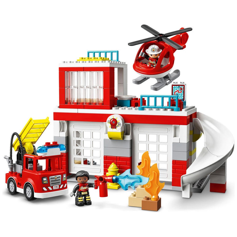 Aquarium Gladys Missionaris LEGO DUPLO 10970 Brandweerkazerne met helikopter en brandweerauto set |  Smyths Toys Nederland