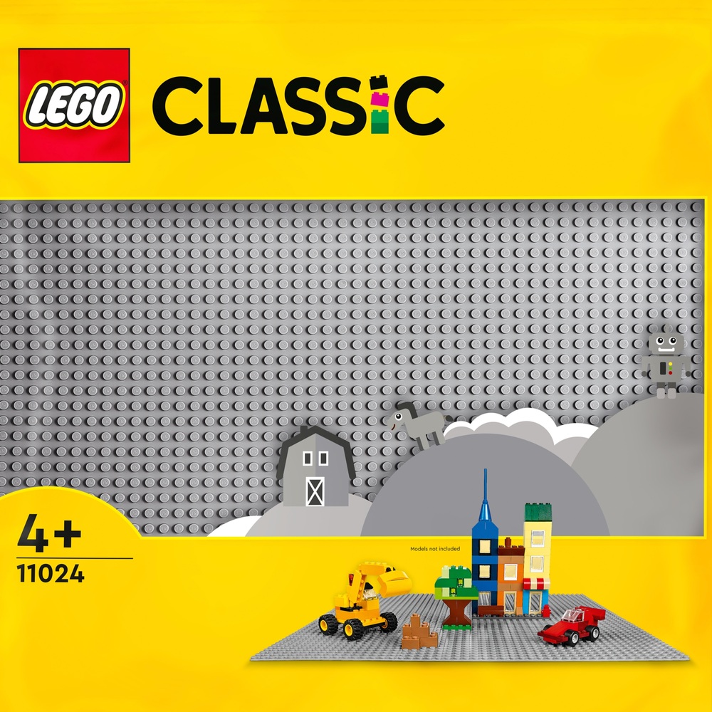 GRANDE PLAQUE GRISE LEGO 799 Baseplate 50x50 tenons, 1964