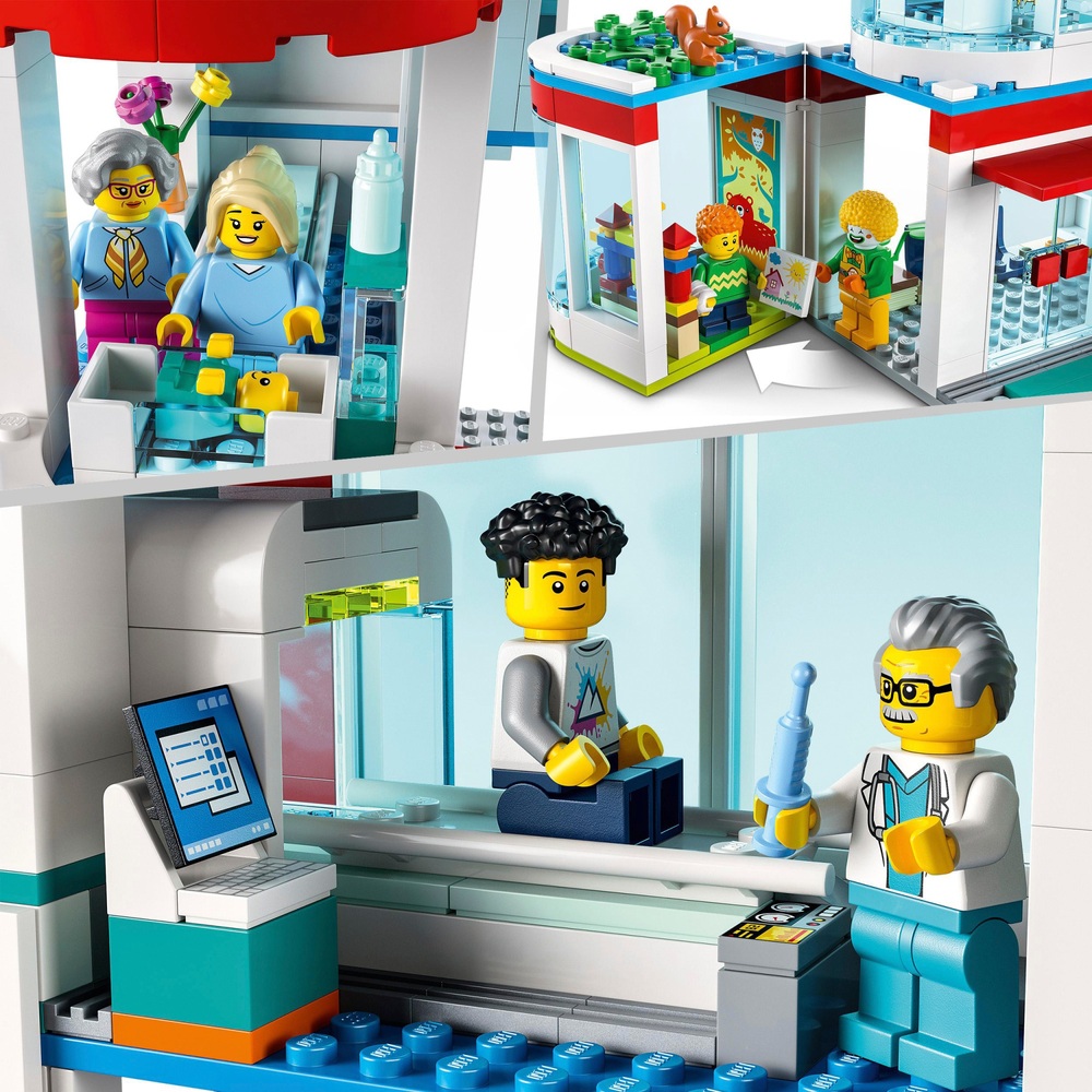 LEGO City 60330 Hospital Set with Ambulance Toy | Toys UK