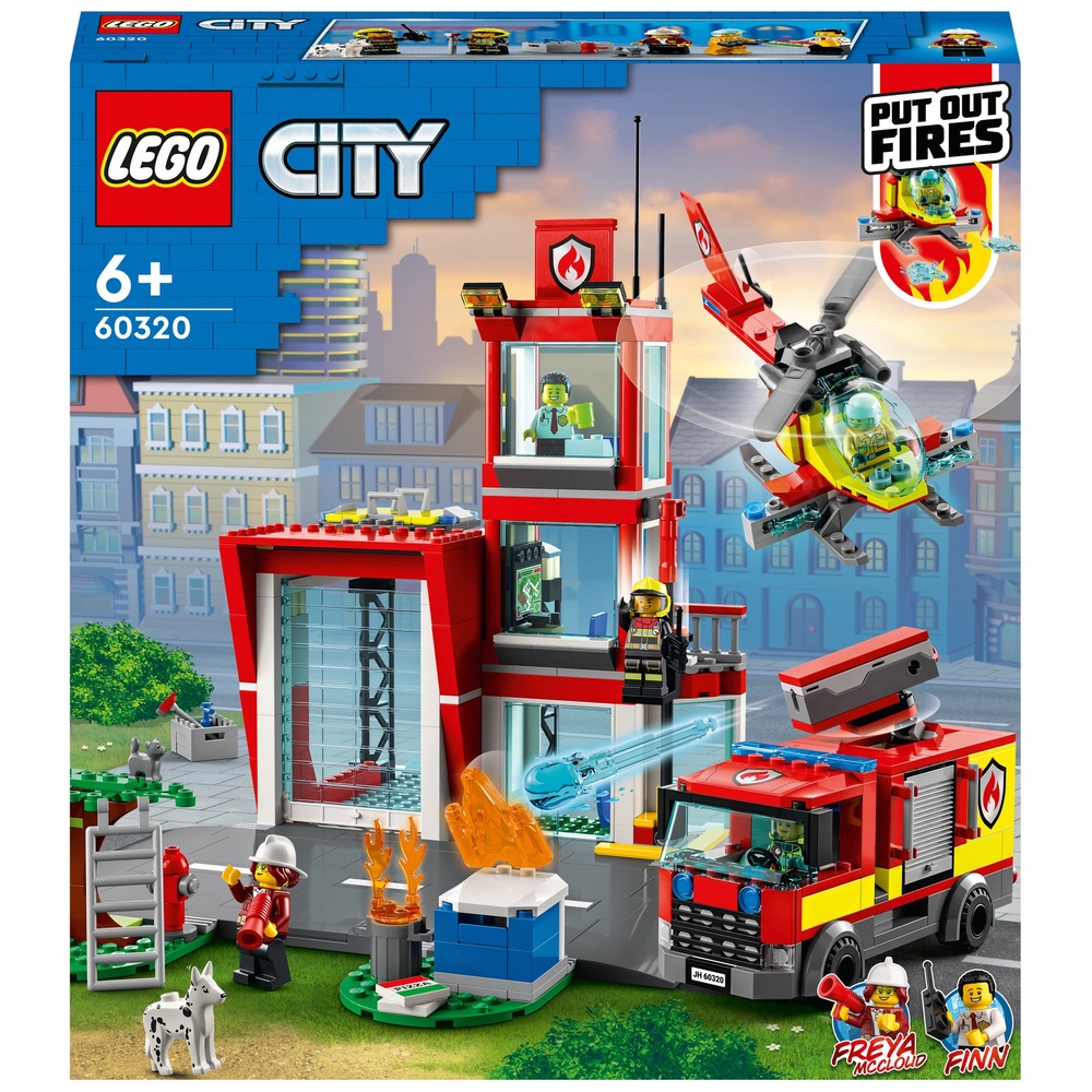 LEGO City 60320 brandweerset met helikopter | Smyths Toys Nederland