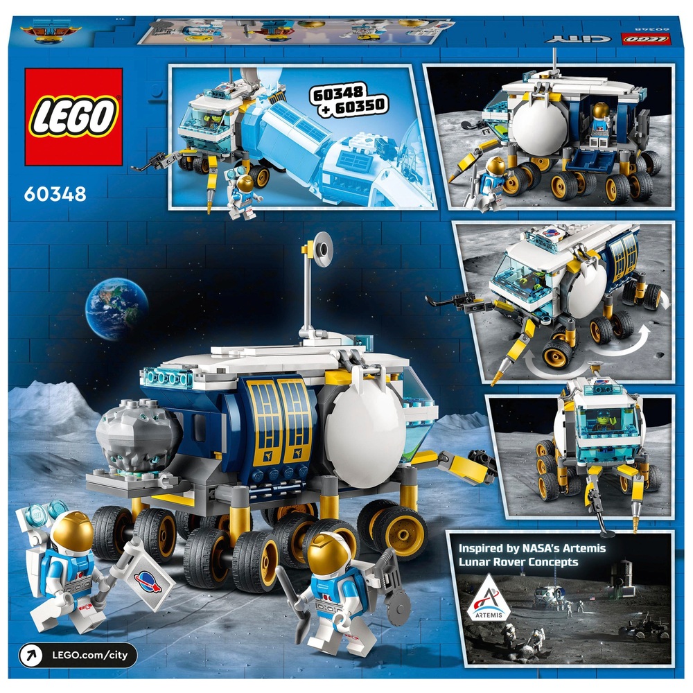 Violin katolsk klimaks LEGO City 60348 Lunar Roving Vehicle Space Toy Building Set | Smyths Toys UK
