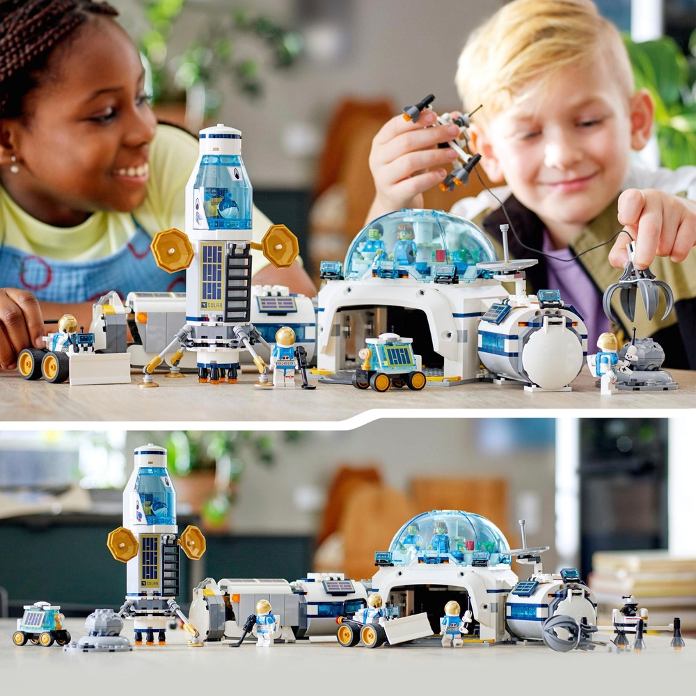 Onkel eller Mister bladre hack LEGO City 60350 Lunar Research Base Space Astronaut Toy Set | Smyths Toys UK