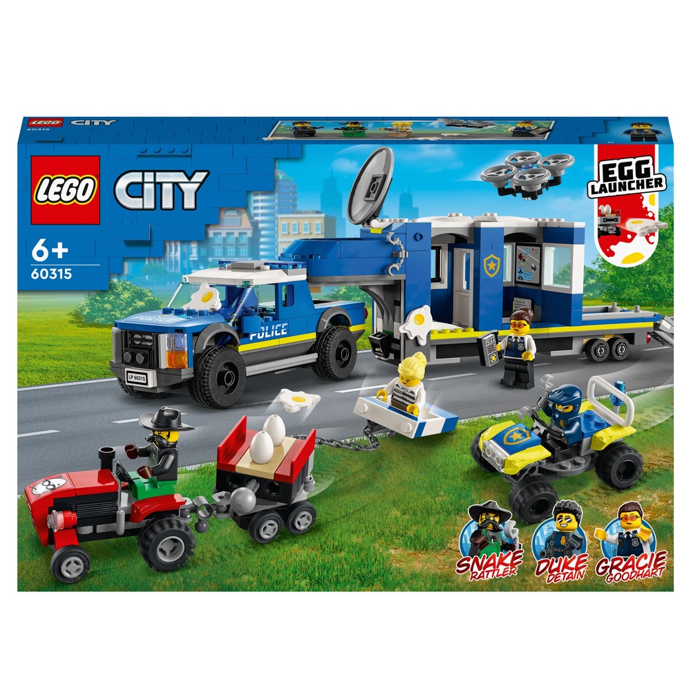 City Police Command Truck Toy with Drone Smyths Toys UK
