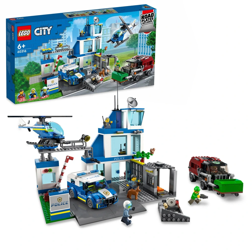 LEGO City 60316 Buildings Police Station Set Smyths Toys UK