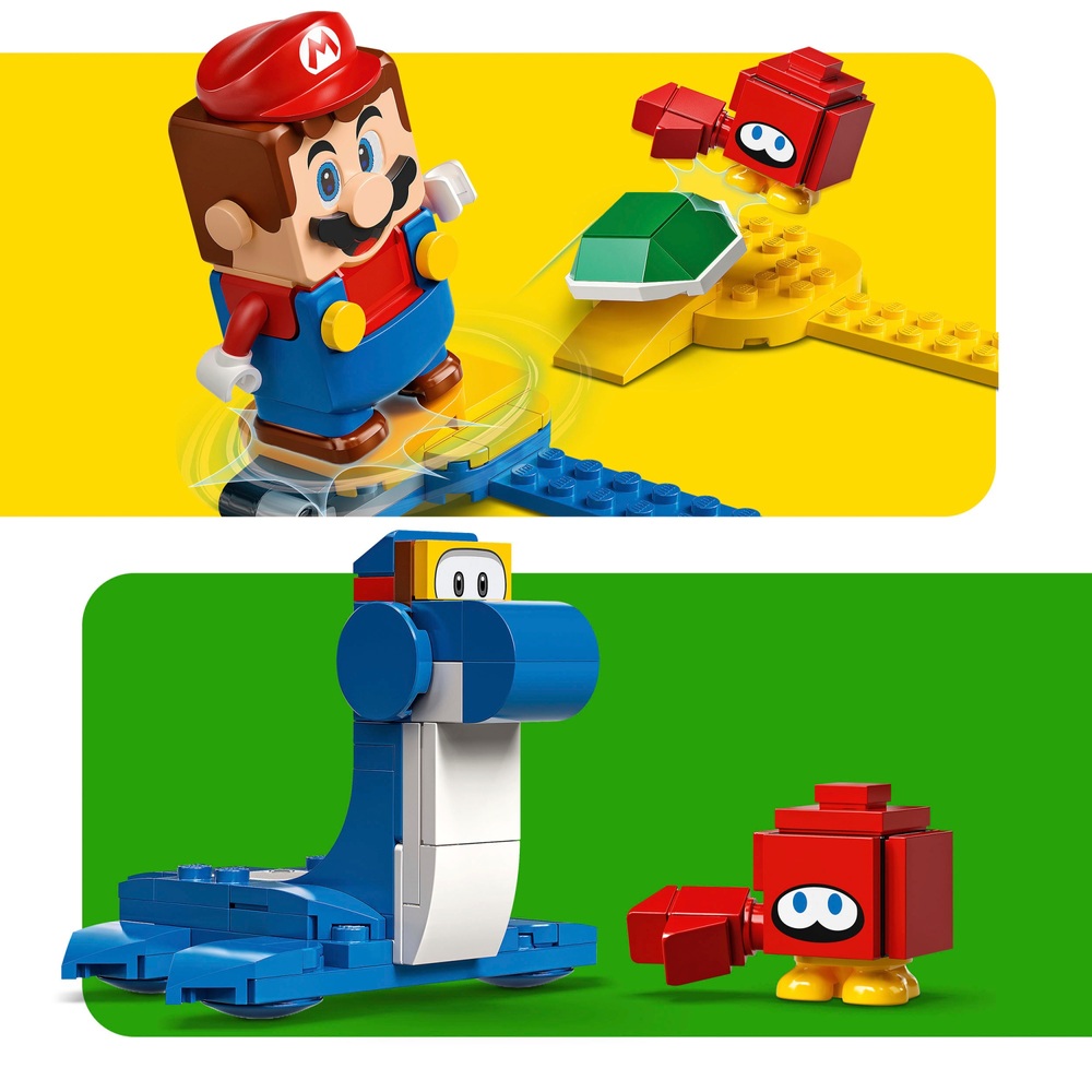 LEGO Super Mario Minifigur Figur Nessi Luigi Strand Wasser 71398 Dorrie 