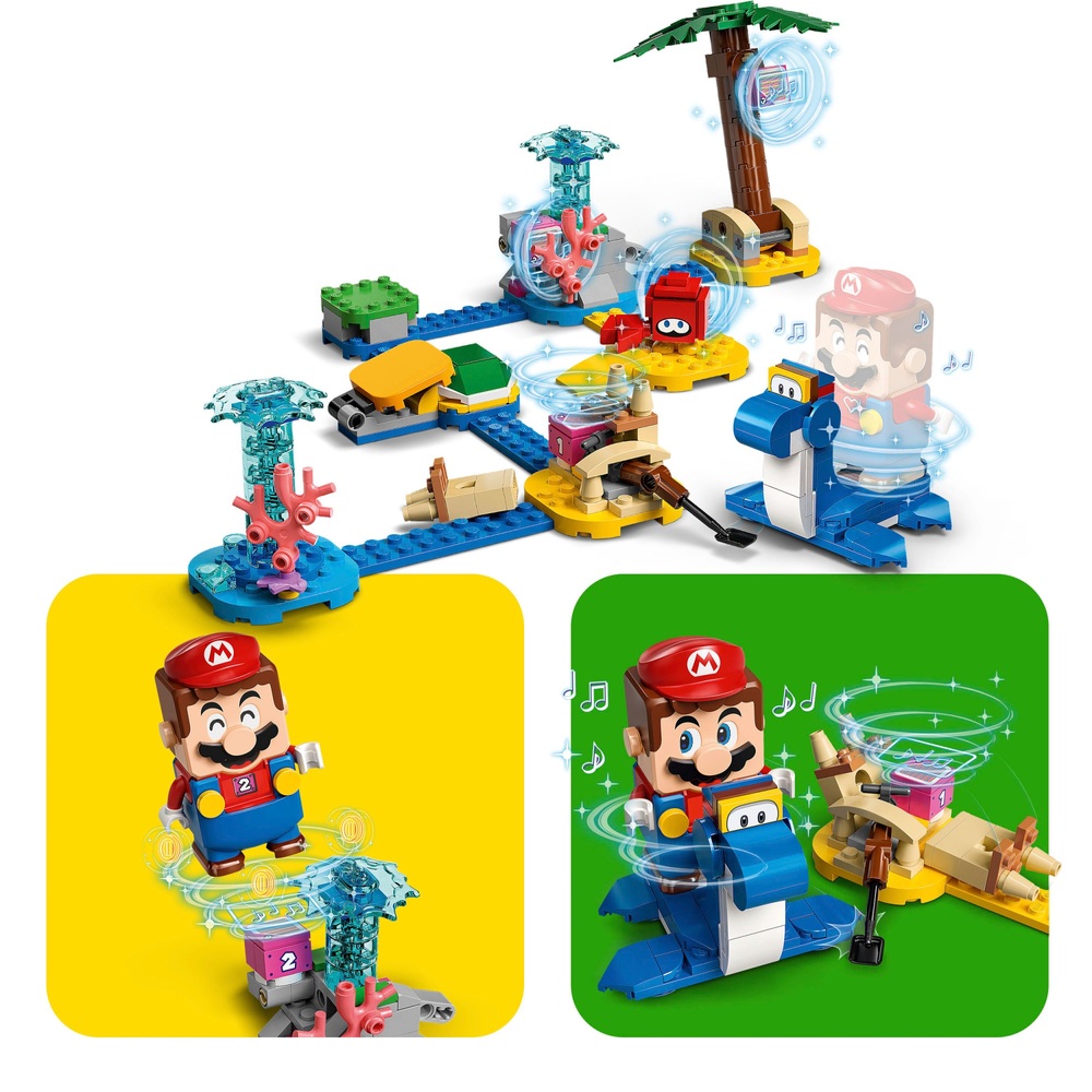 LEGO 71398 Super Mario Dorrie’s Beachfront Expansion Set | Smyths Toys UK