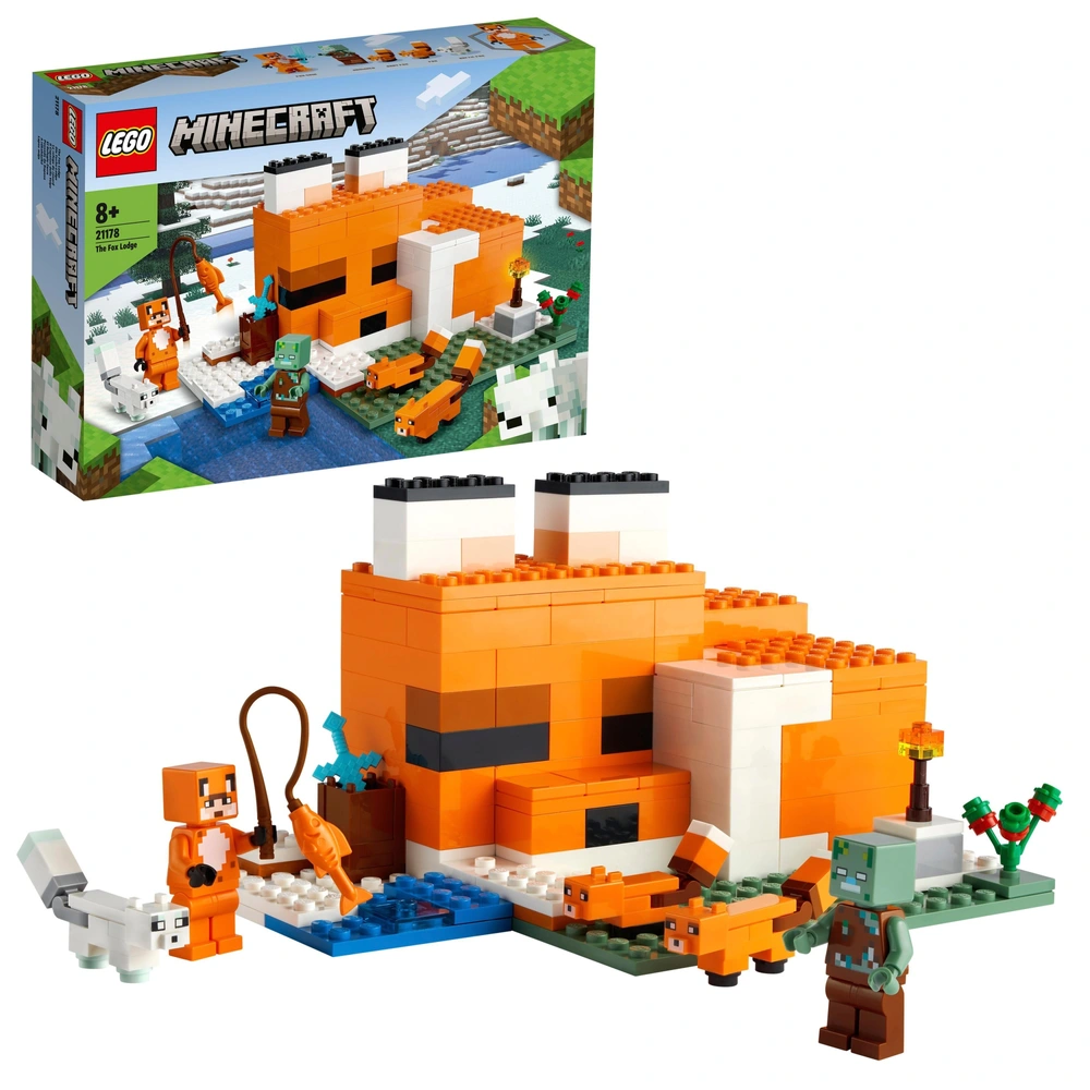 LEGO Minecraft 21178 House The Fox Lodge Set Smyths Toys UK