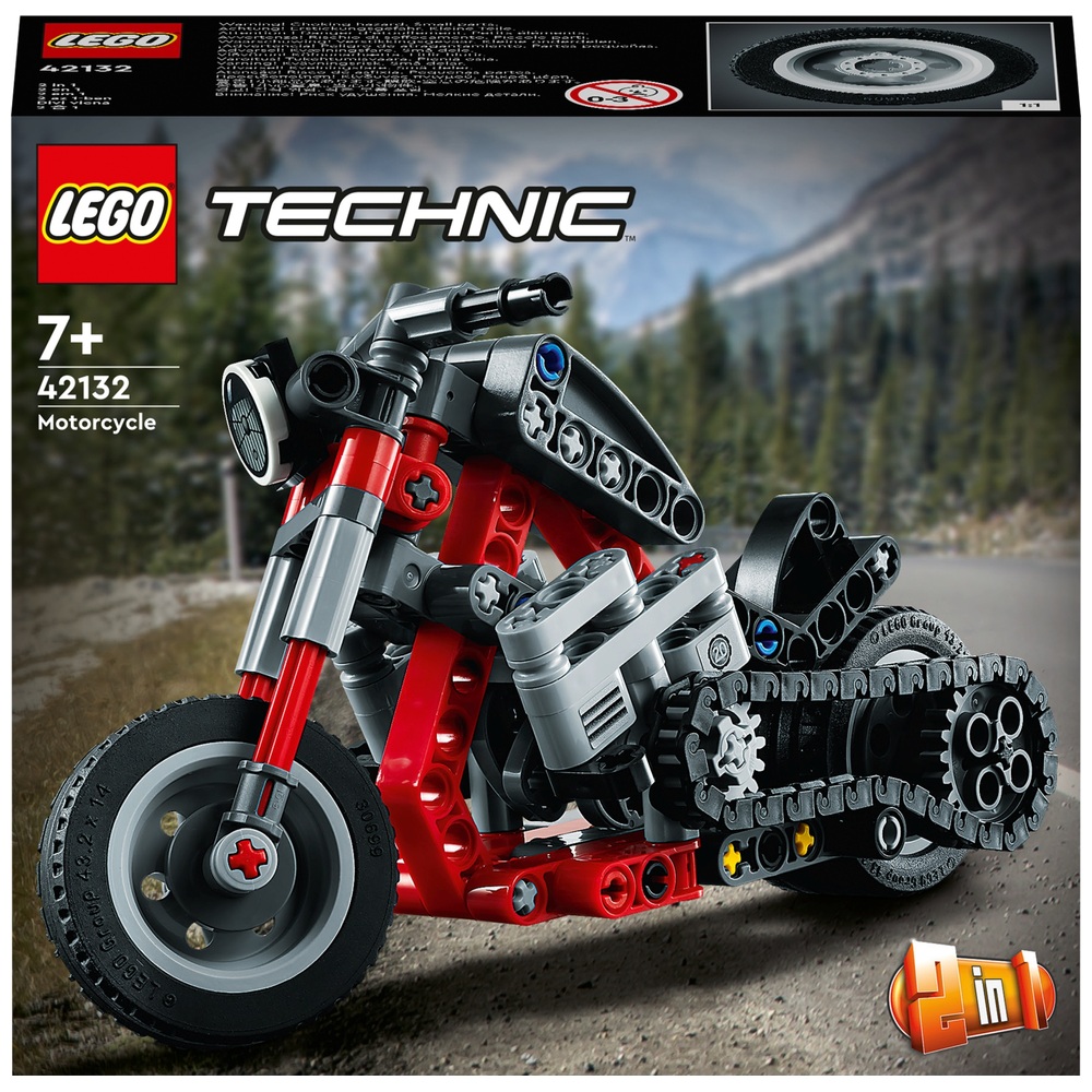 LEGO Technic Motorrad 2-in-1 Set 42132 Chopper und Adventure Bike