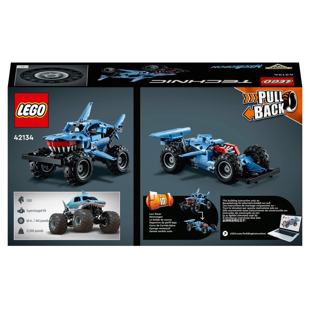LEGO Technic 42134 Megalodon Pull Back Truck Toy Smyths Toys UK