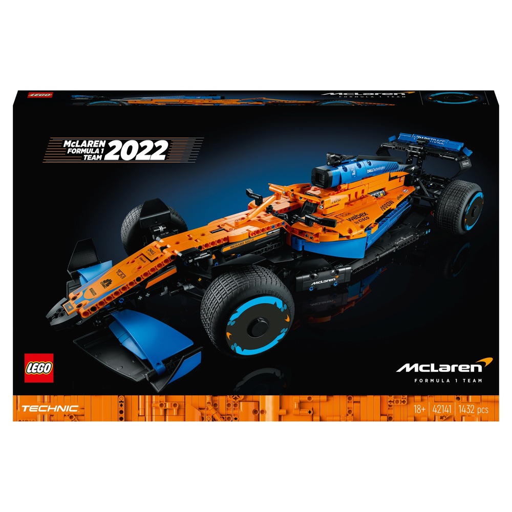 1,432 Pieces LEGO Technic McLaren Formula 1 Race Car 42141 Model Building Kit for Adults; Build a Replica Model of The 2022 McLaren Formula 1 Race Car 