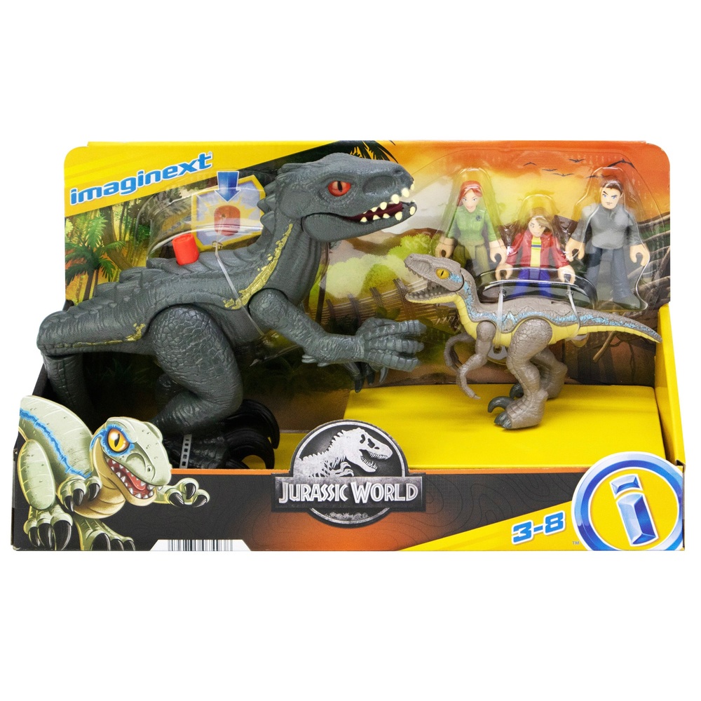 Jurassic World Imaginext Final Confrontation Dinosaur And Figure Pack 