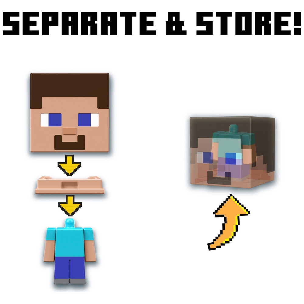 Minecraft Mob Head Mini Figures Assortment Smyths Toys Uk