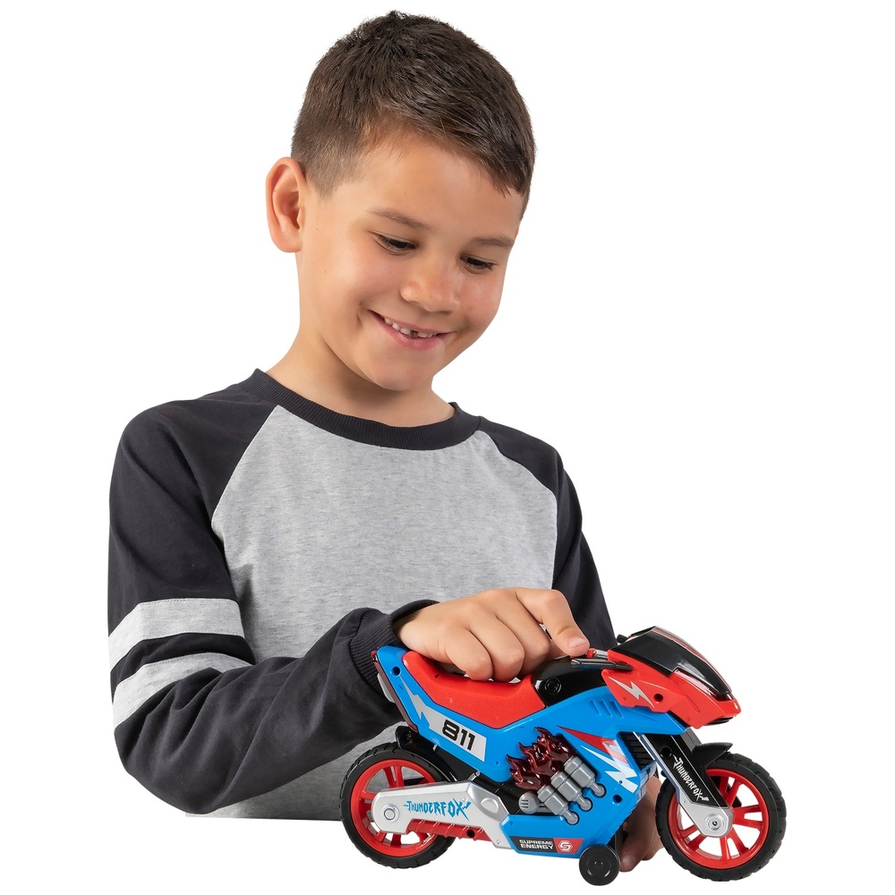Spielzeug Puppe mit Motorrad Licht und Sound 