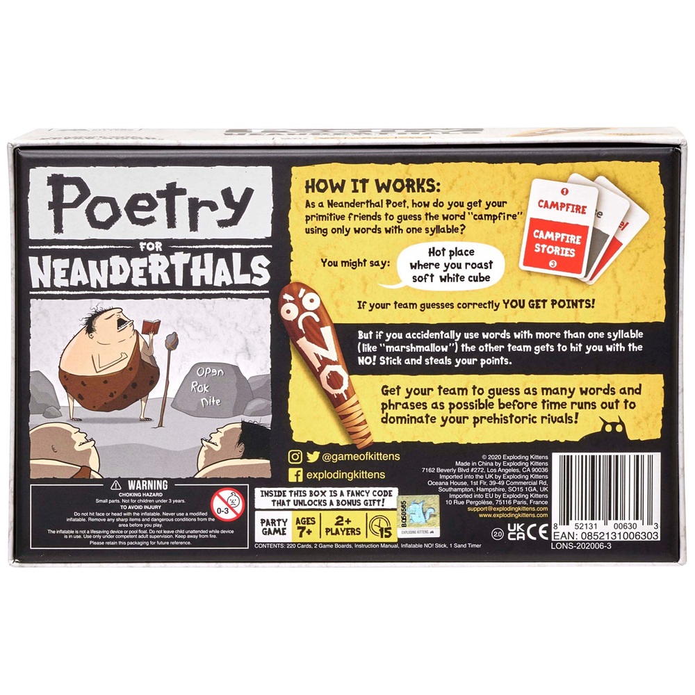 poetry for neanderthals reviews