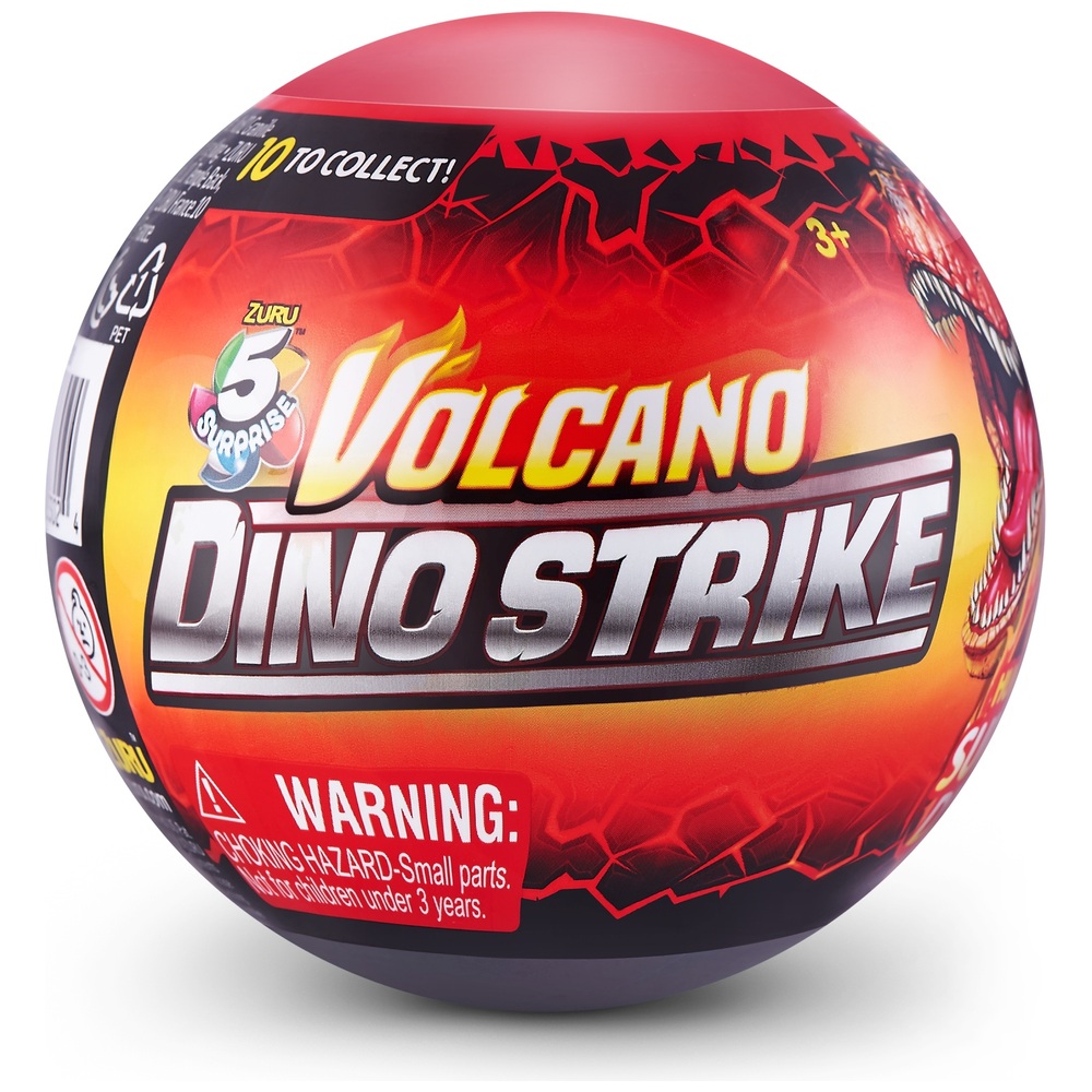 5 Surprise Dino Strike Volcano Series 4 Mystery Capsule Assortment