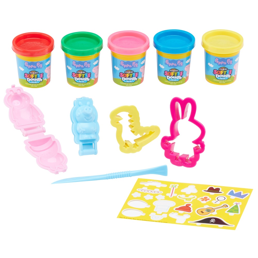 Peppa Pig CraZArt Softee Dough Mould n' Play 3D Figure Maker Smyths