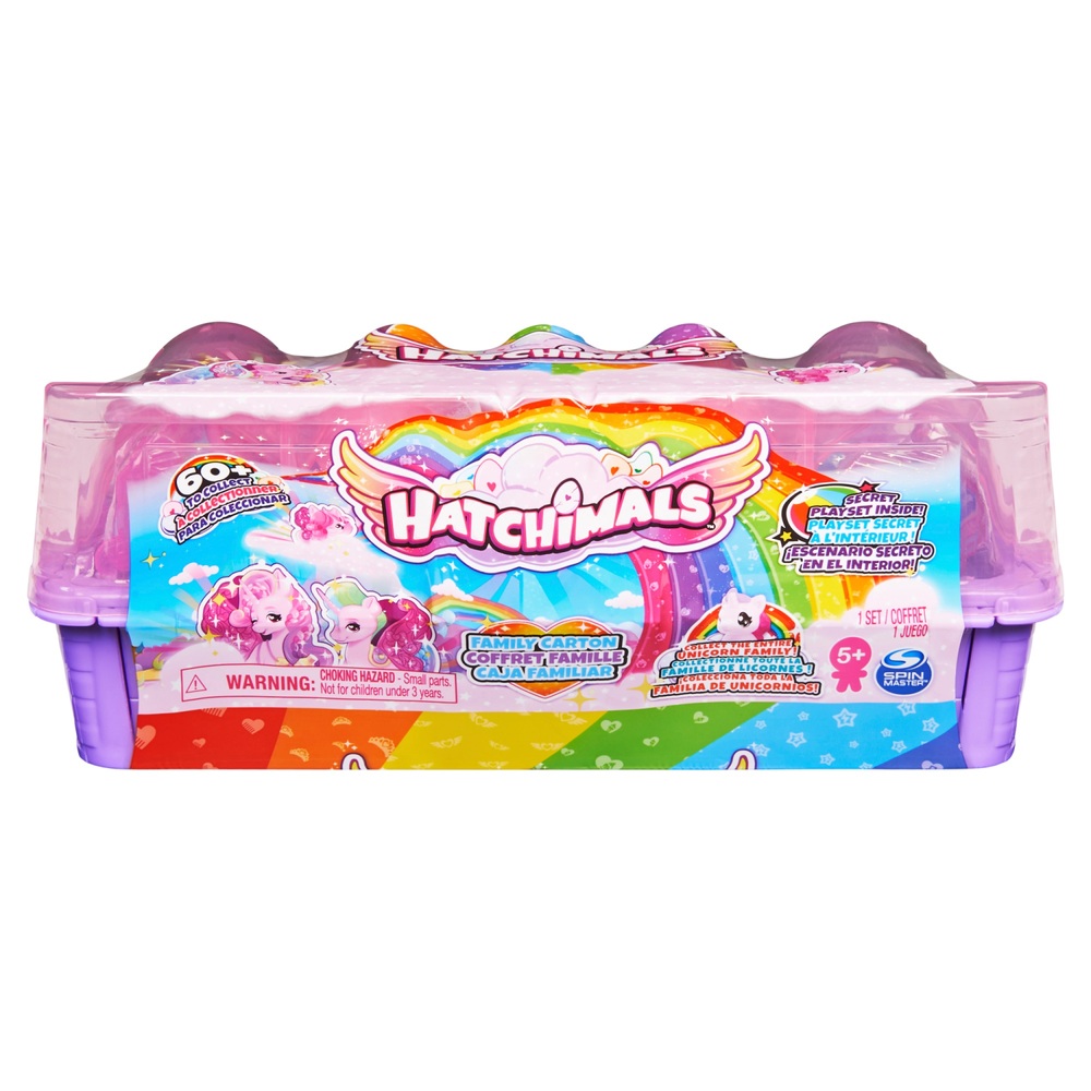 Hatchimals CollEGGtibles Unicorn Family Carton with Surprise Playset