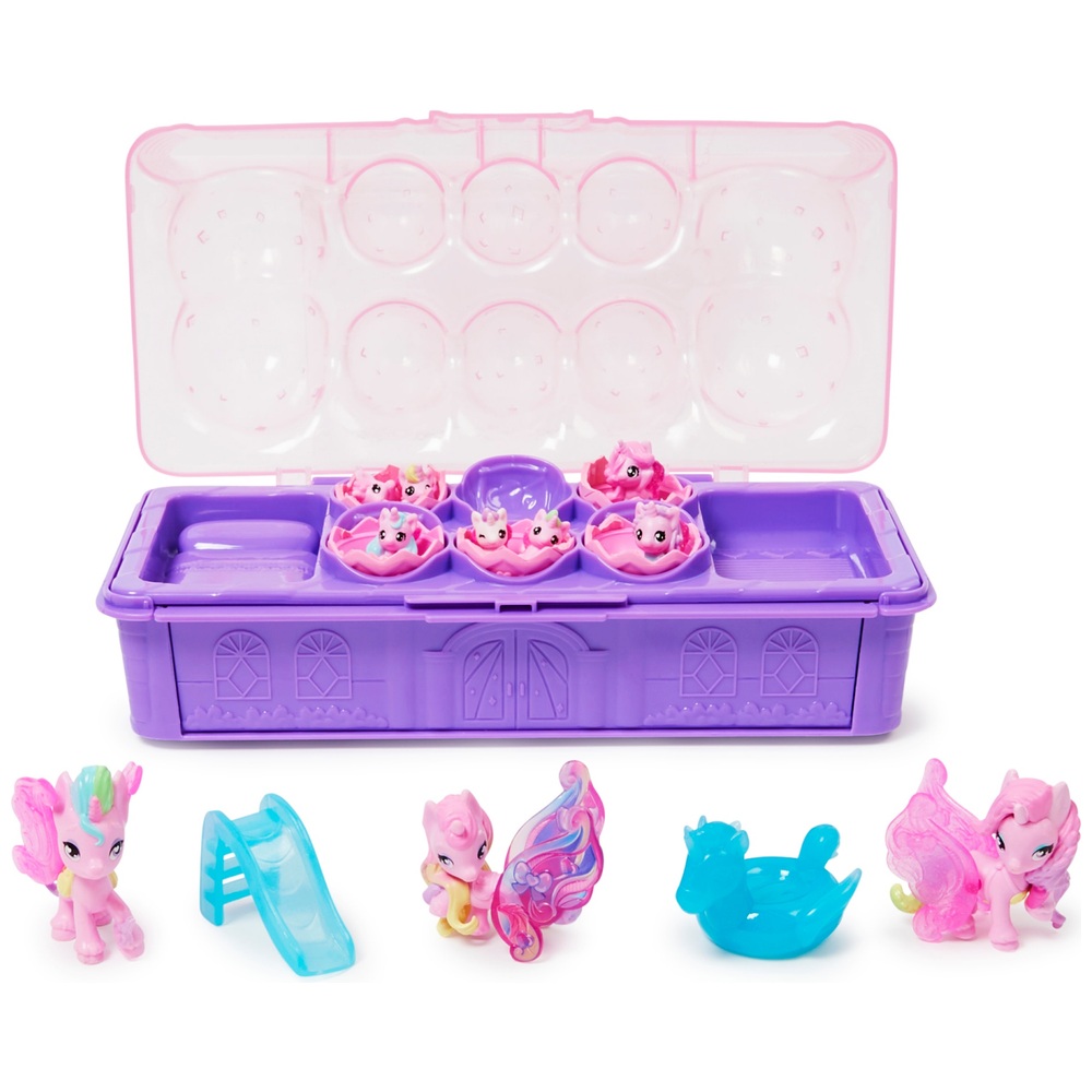 Hatchimals CollEGGtibles Unicorn Family Carton with Surprise Playset
