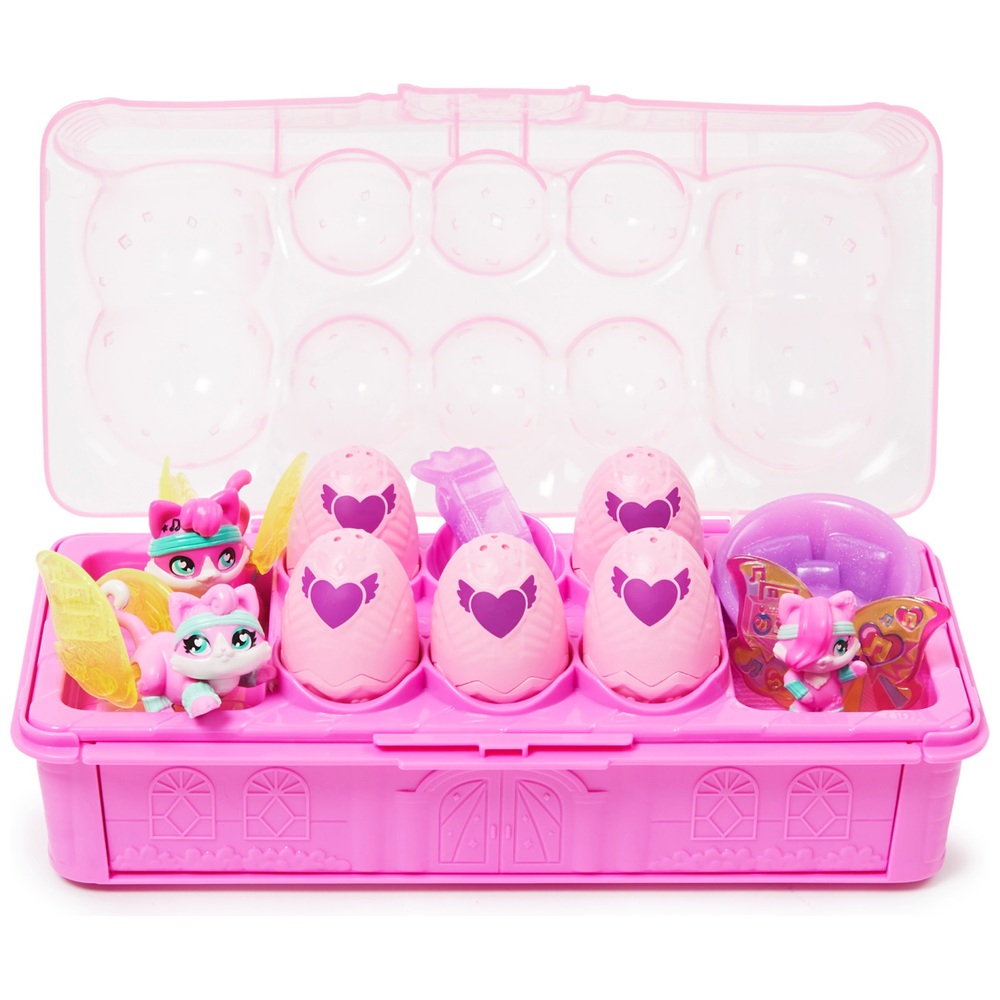 Hatchimals CollEGGtibles Cat Family Carton with Surprise Playset
