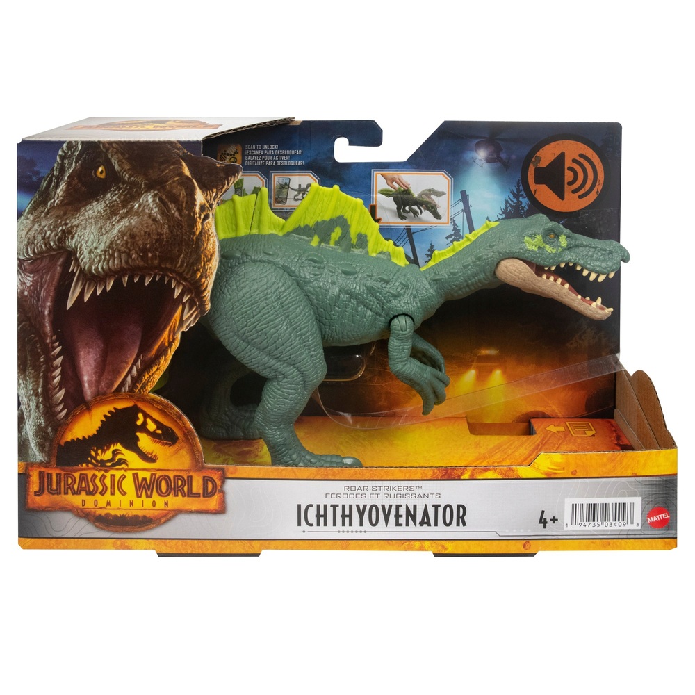 Jurassic World Dominion: Roar Strikers Ichthyovenator Dinosaur | Smyths ...