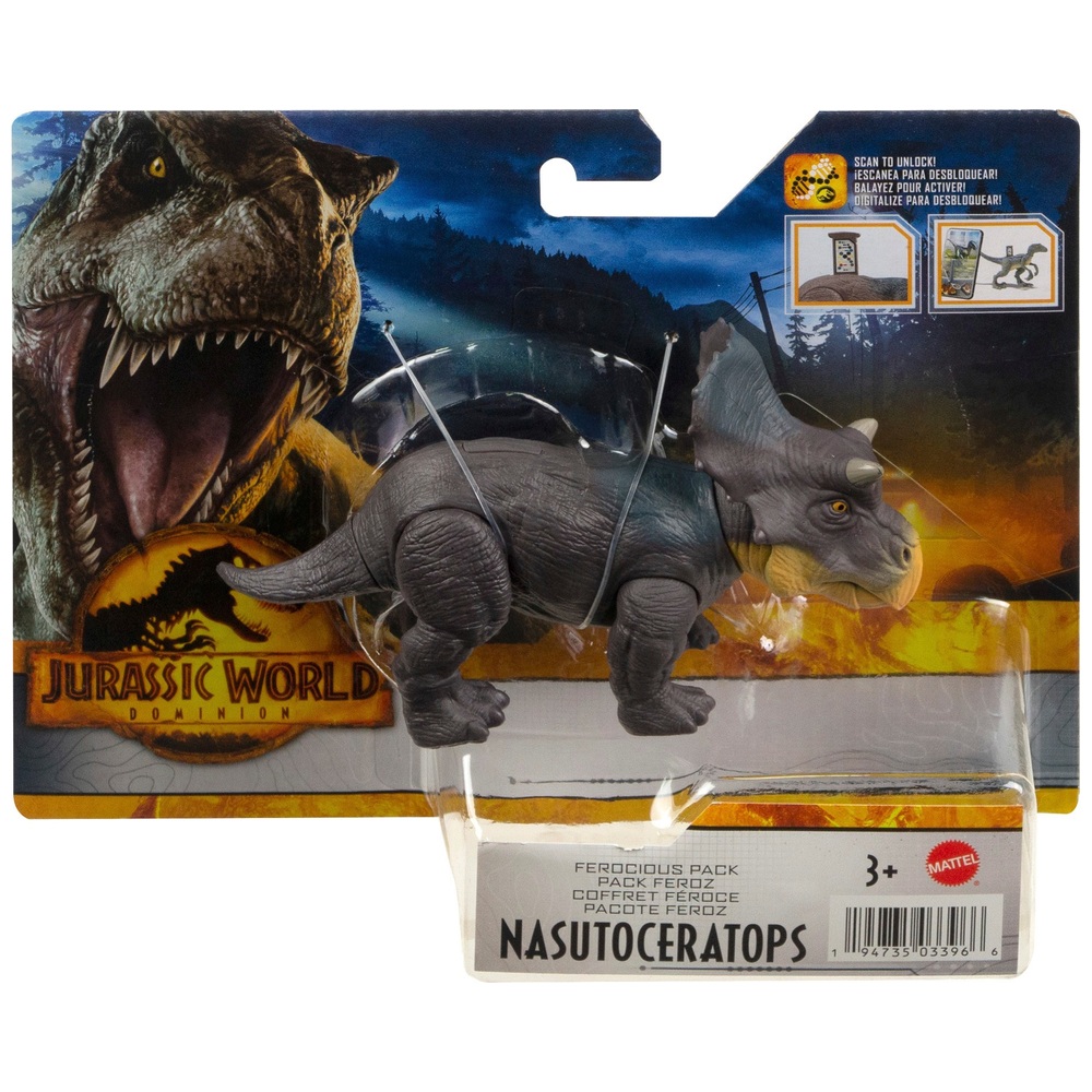 Jurassic World: Ferocious Pack – Nasutoceratops Dinosaur | Smyths