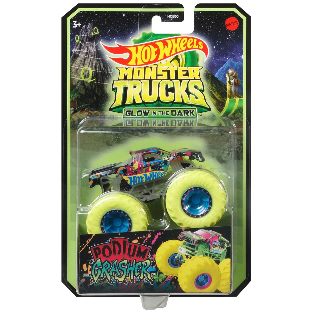 Hot Wheels Monster Trucks Glow-in-the-Dark 1:64 Die-Cast Car