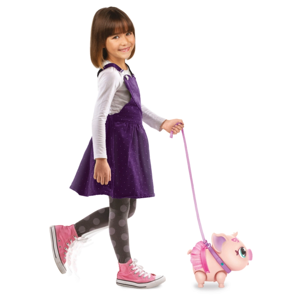 Little Live Pets My Little Pig Bella - Cochon Interactif Avec 25 Sons - Marche, Danse, Mange Au Biberon - Oreilles Flexibles - Cadeau Enfant Dès 4 Ans