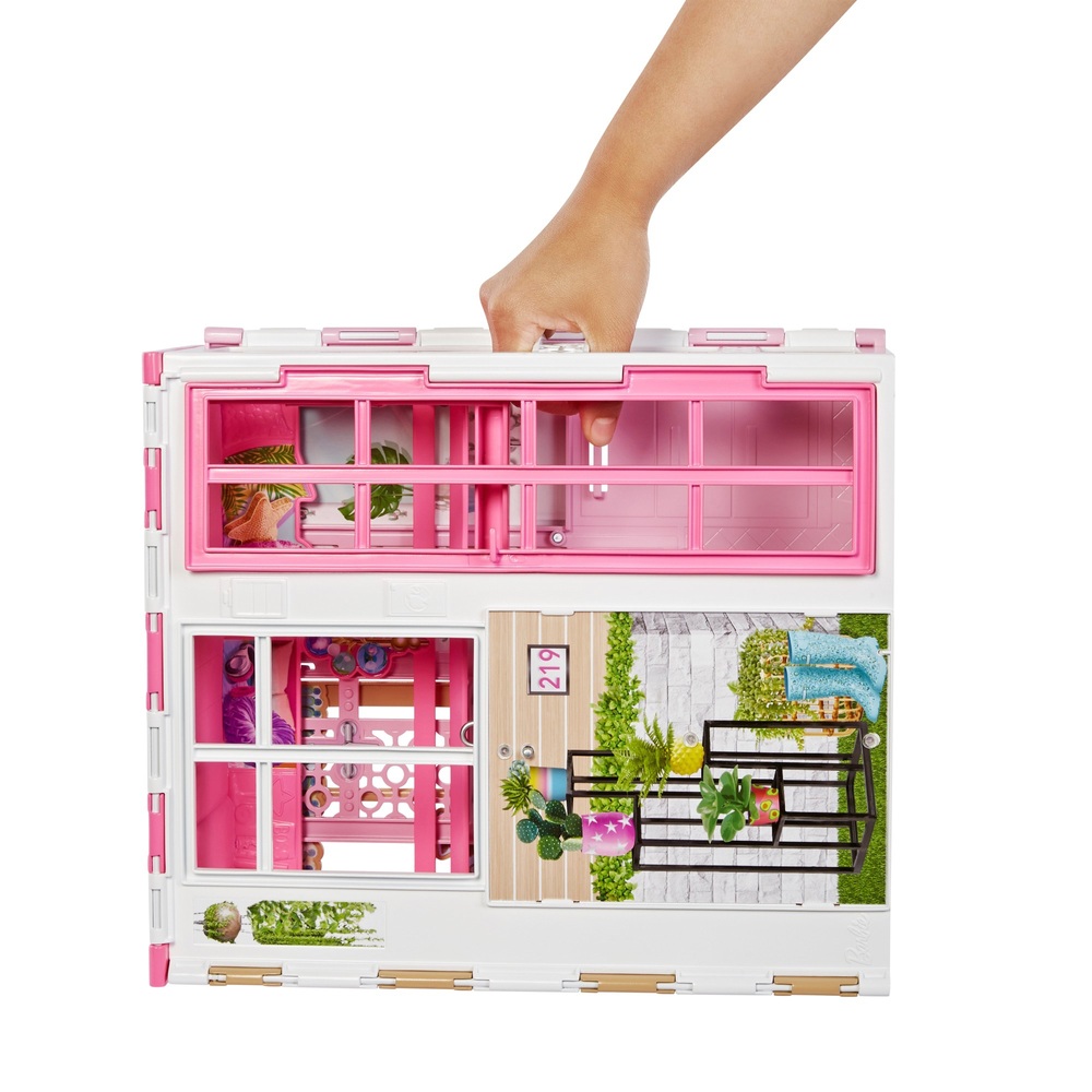 landheer Wonderbaarlijk Tegenover Barbie vakantiehuis set met huis en pop | Smyths Toys Nederland
