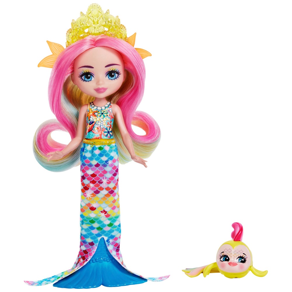 Enchantimals Royals Radia Rainbow Fish Meerjungfrau Puppe & Flo ...