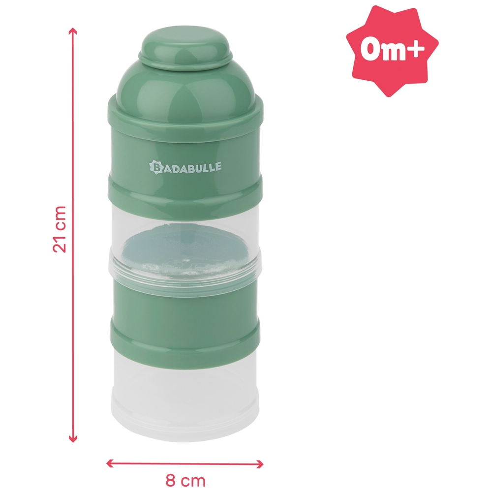 Ideal zum Lagern oder Mitnehmen BPA-frei Grau Alecto BF-4 Milchpulver-Portionierer 4 Aufbewahrungsbehälter 4 x 100 ml 