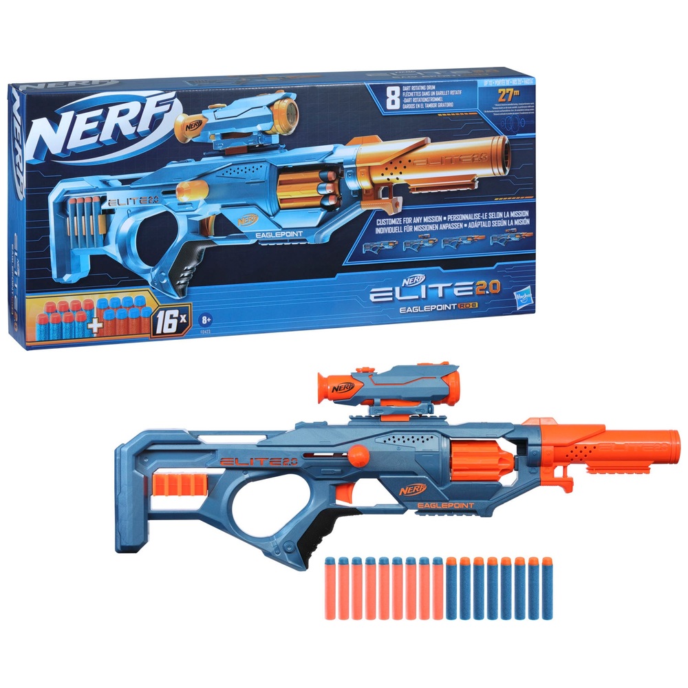 NERF Elite 2.0 Eaglepoint RD-8 Blaster | Smyths Toys UK