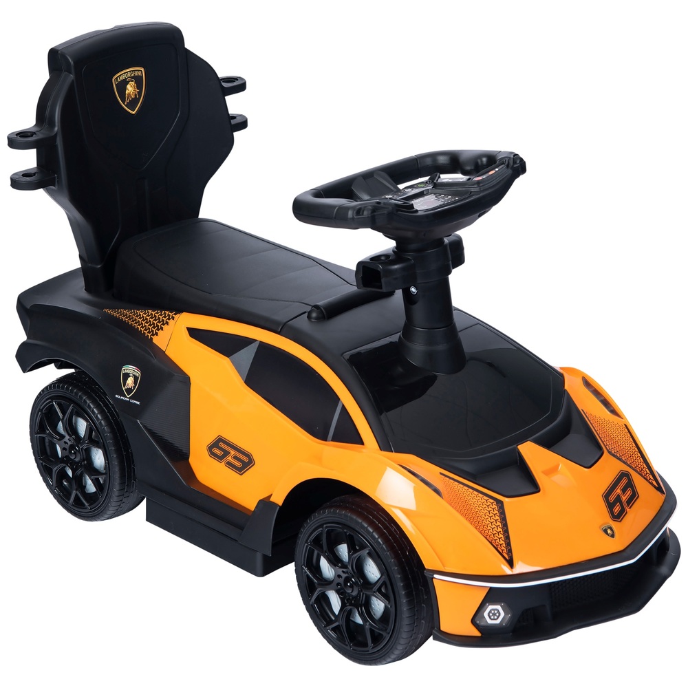 Porteur Enfant Lamborghini - Orange - Voiture à Pousser avec Compartiment  et Klaxon - Cdiscount Jeux - Jouets