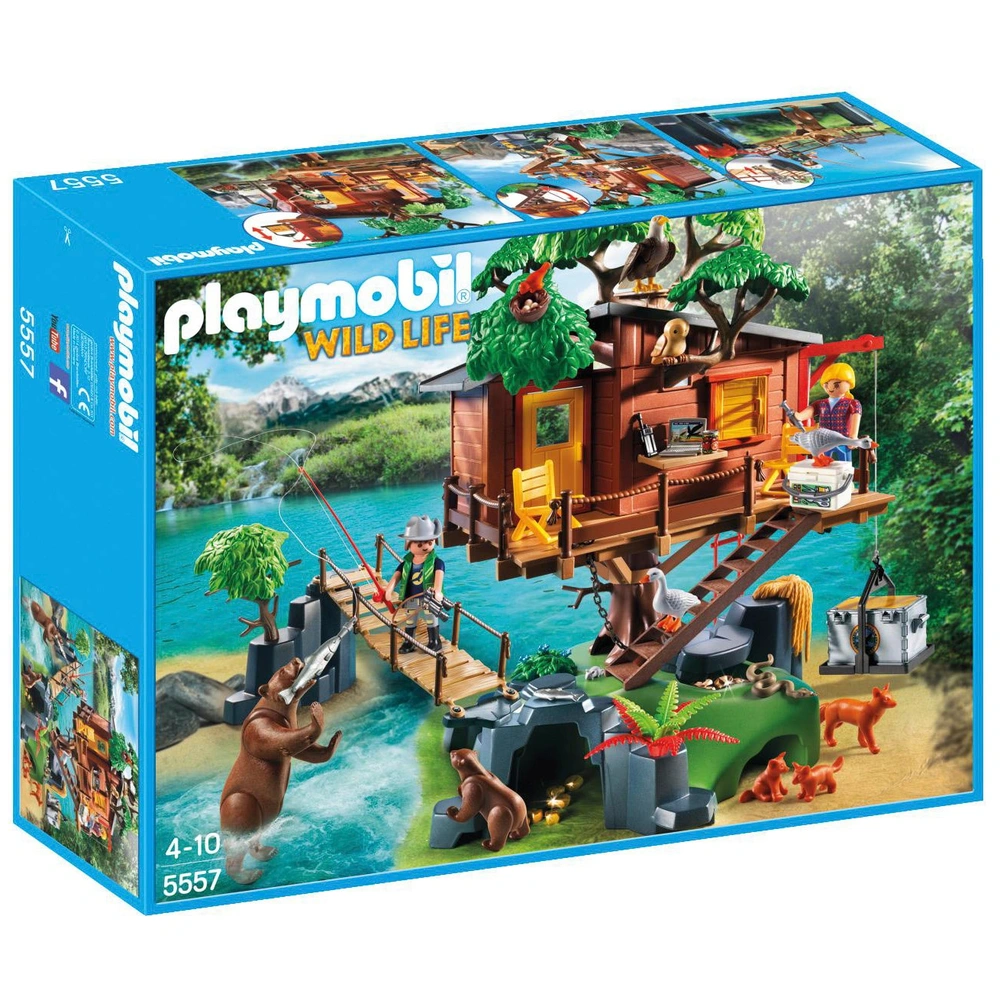 Playmobil Wild Life 5557 Adventure Tree House 153 Piece Set