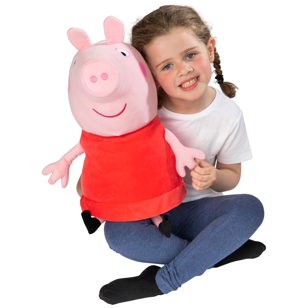 Big peppa pig soft on sale toy