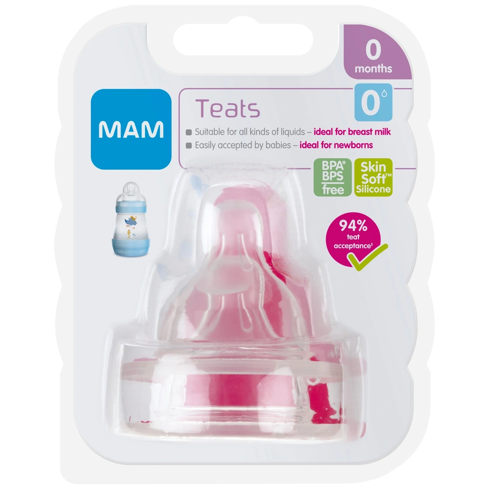 Medium Flow Mam Slow Flow Teats MAM Bottle Nipples, Pack